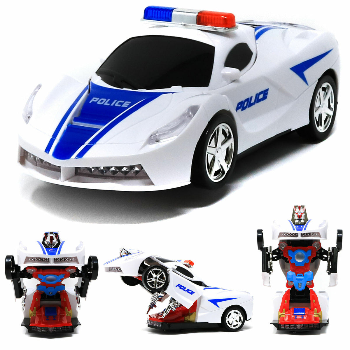 transformer that turns into a police car