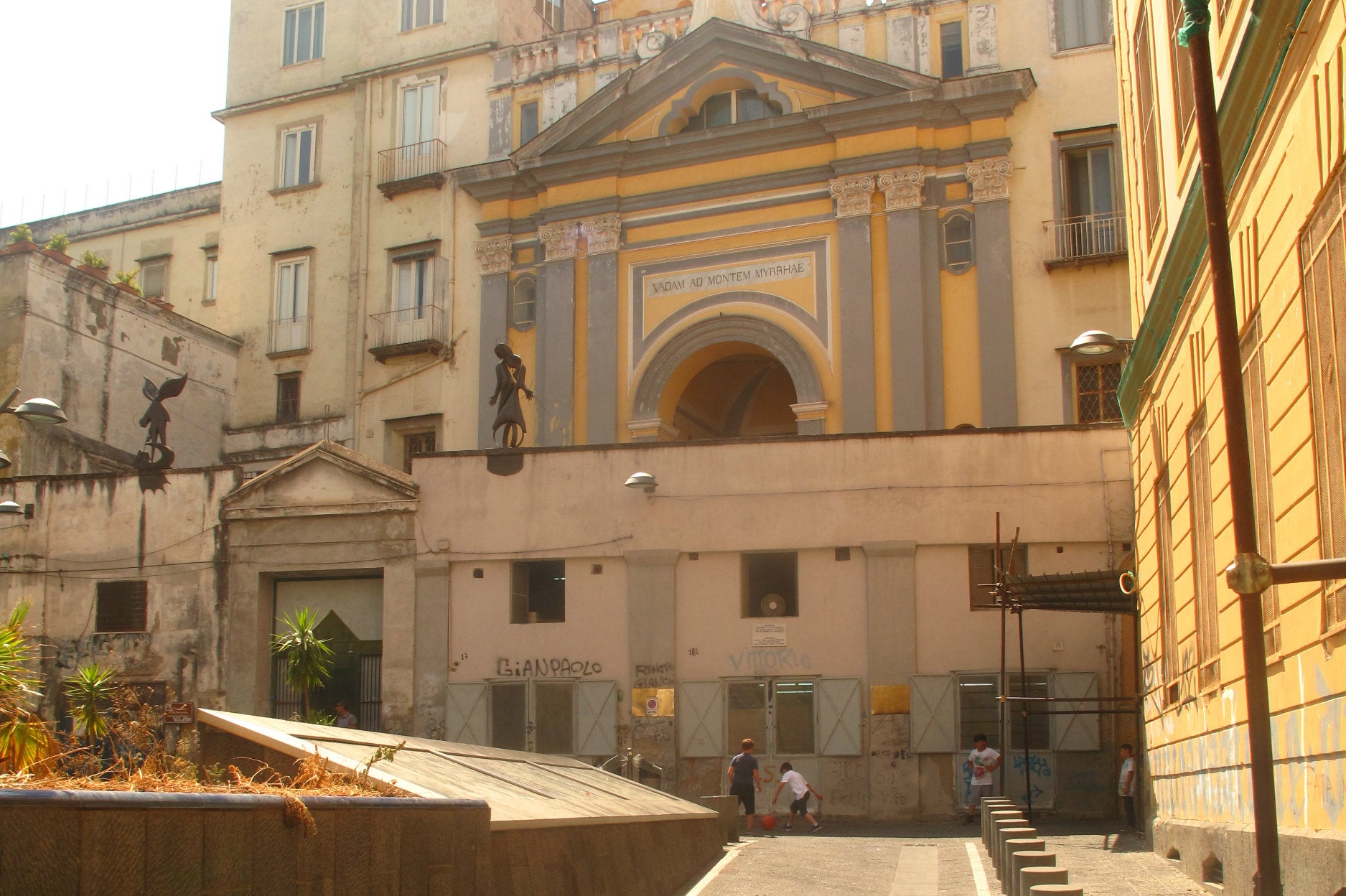 Kids playing football in the Quartieri Spagnoli