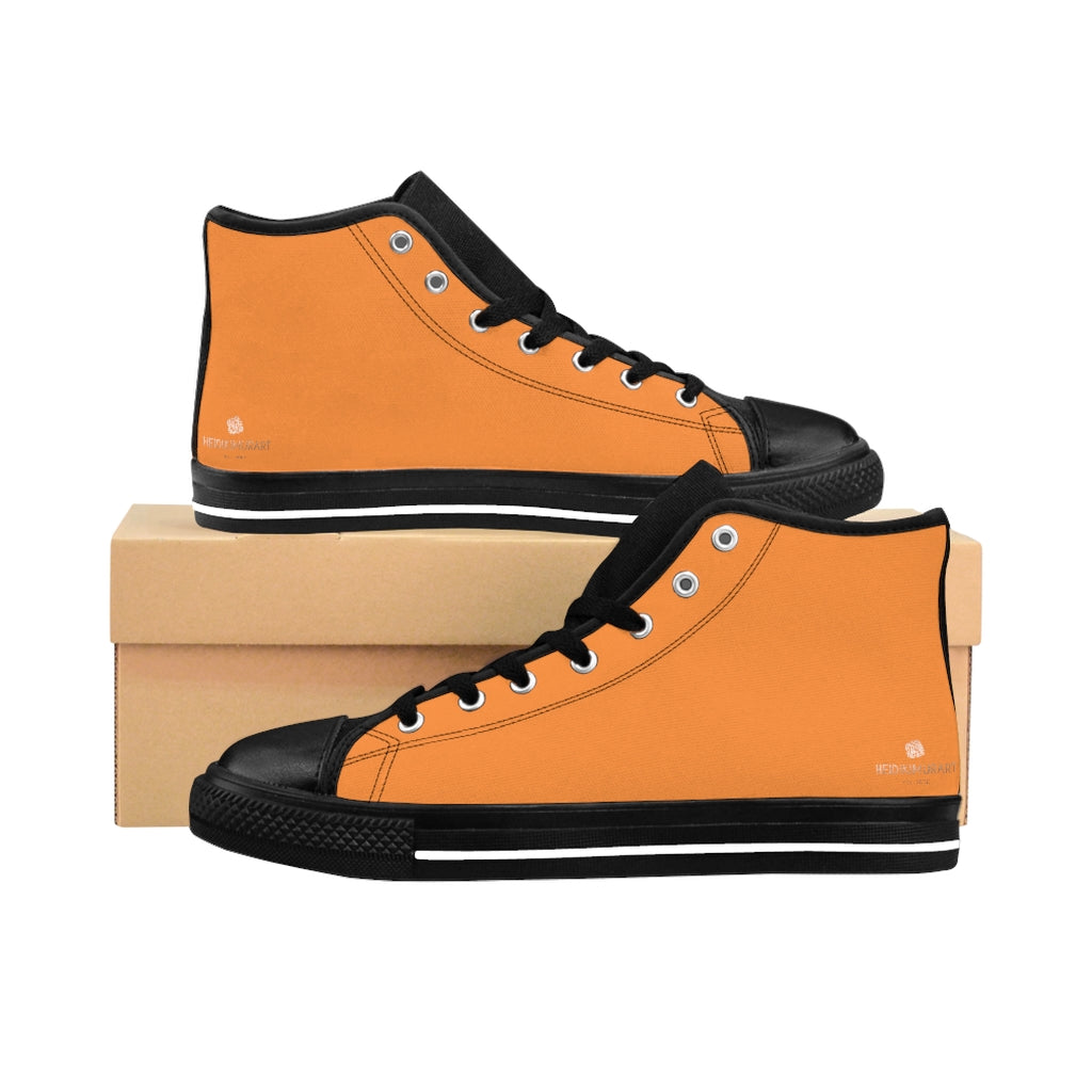 orange designer shoes