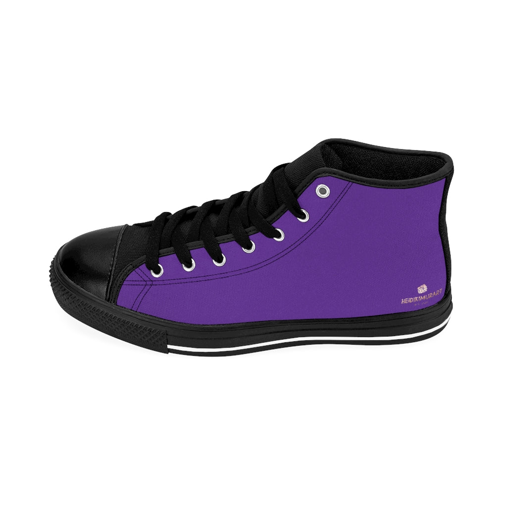 dark purple sneakers