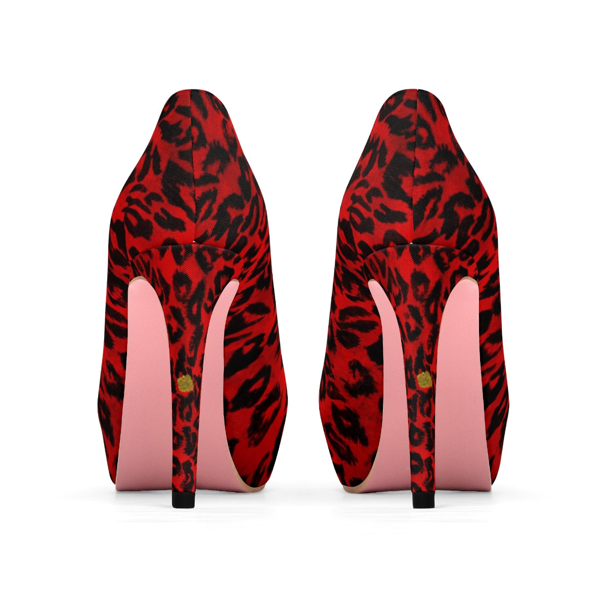 red leopard pumps