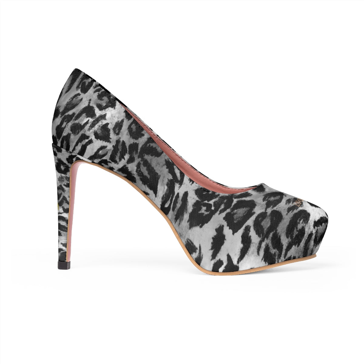 grey leopard heels