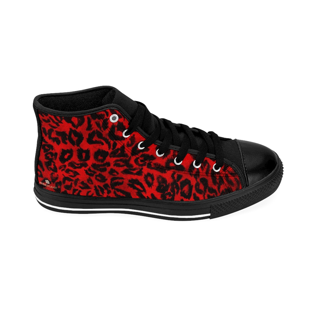 red leopard sneakers