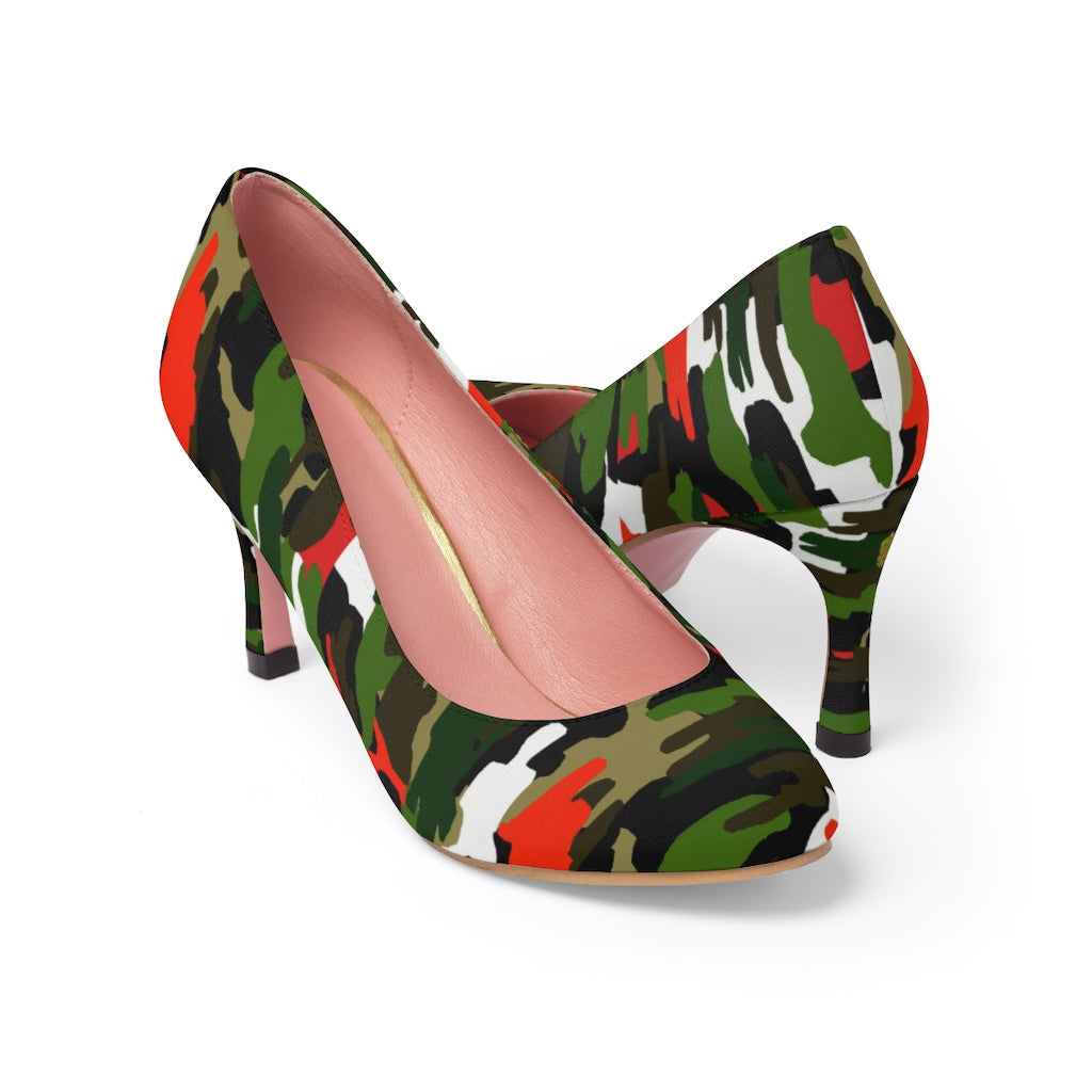 high heels camouflage