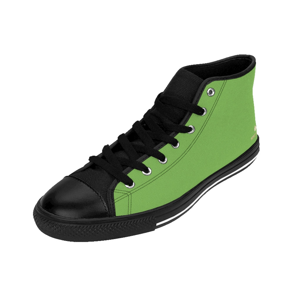 bright green tennis shoes