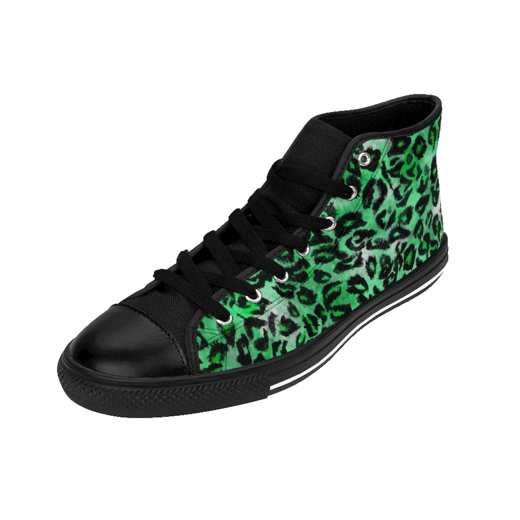 green leopard print shoes