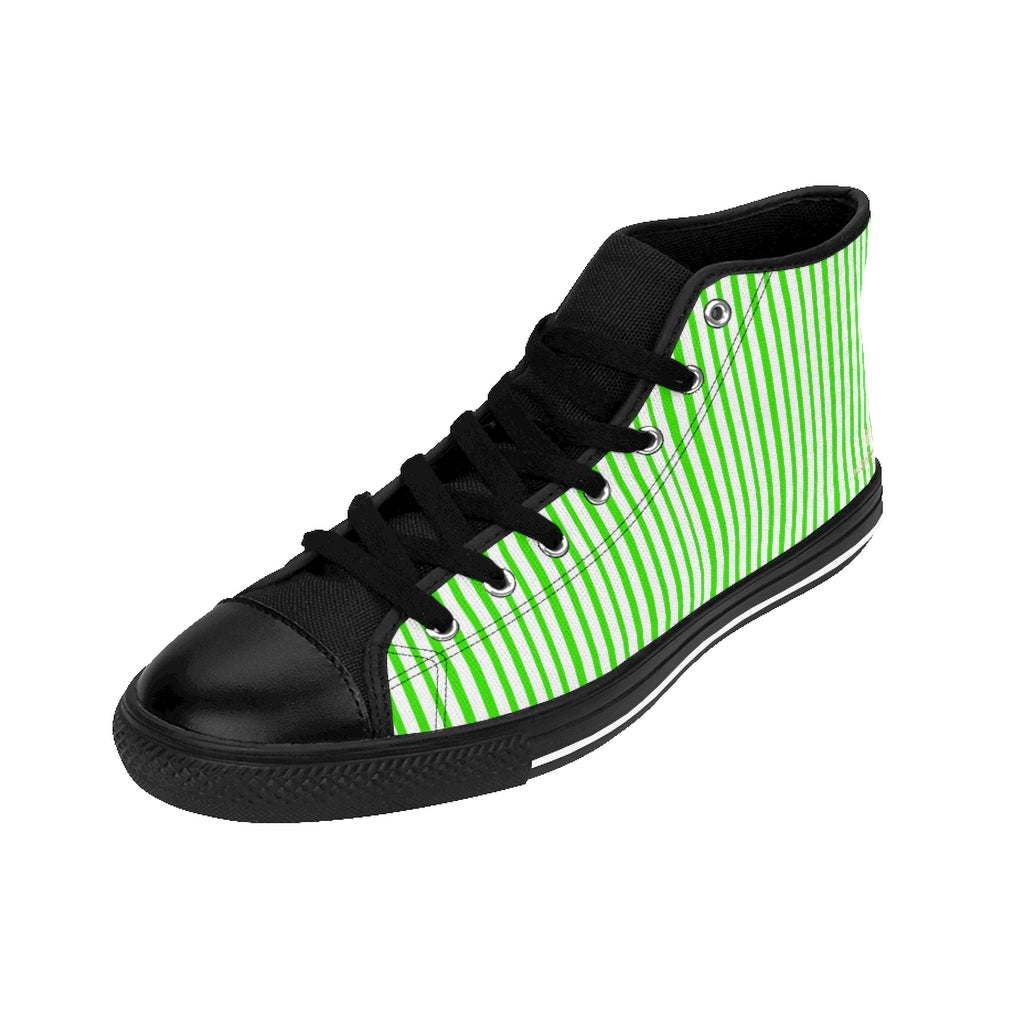 green and black high tops