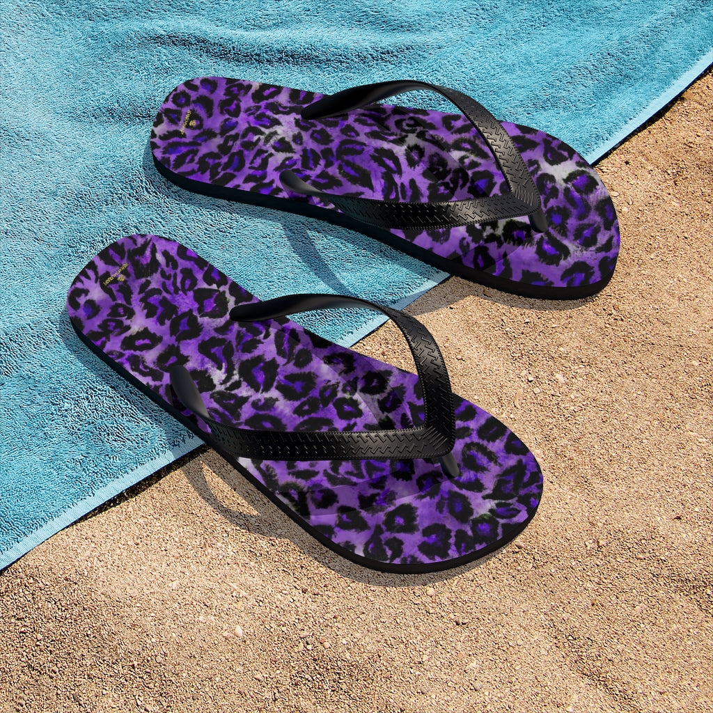 mens purple flip flops