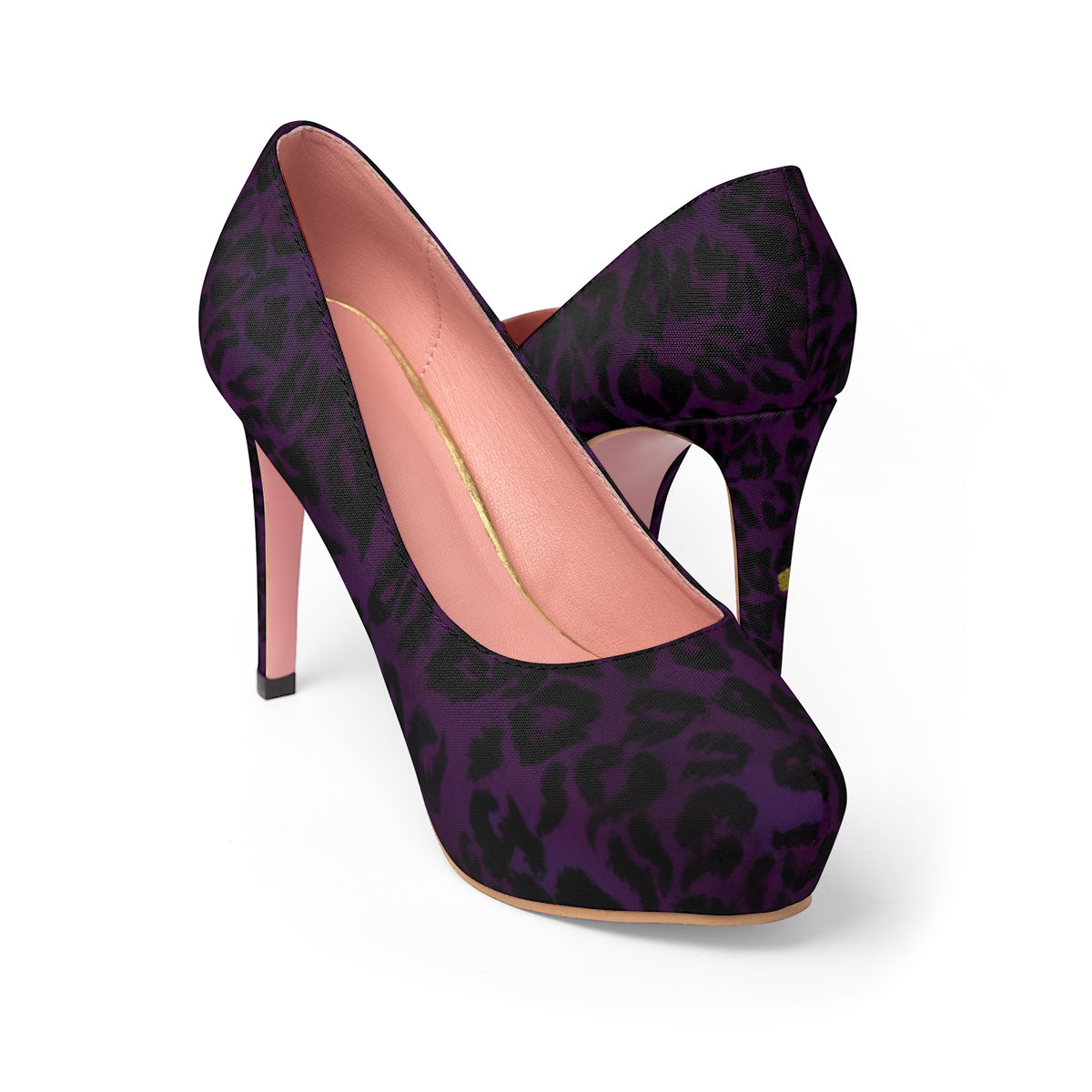 dark purple high heels