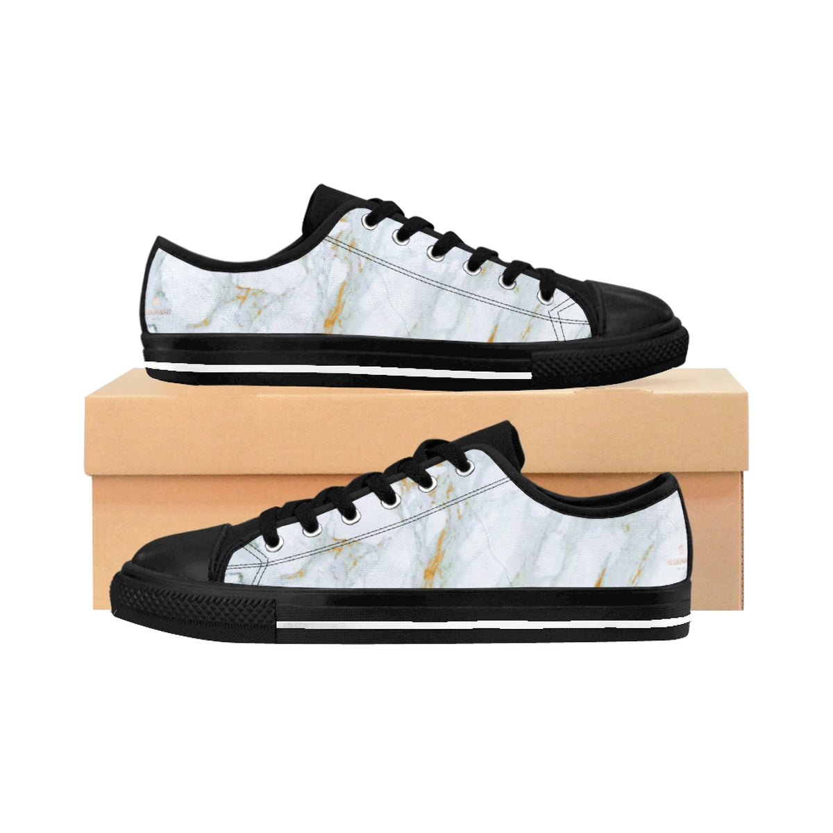 white and gold designer sneakers