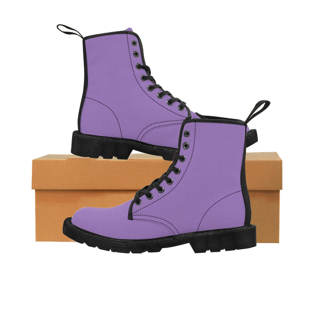 light purple boots