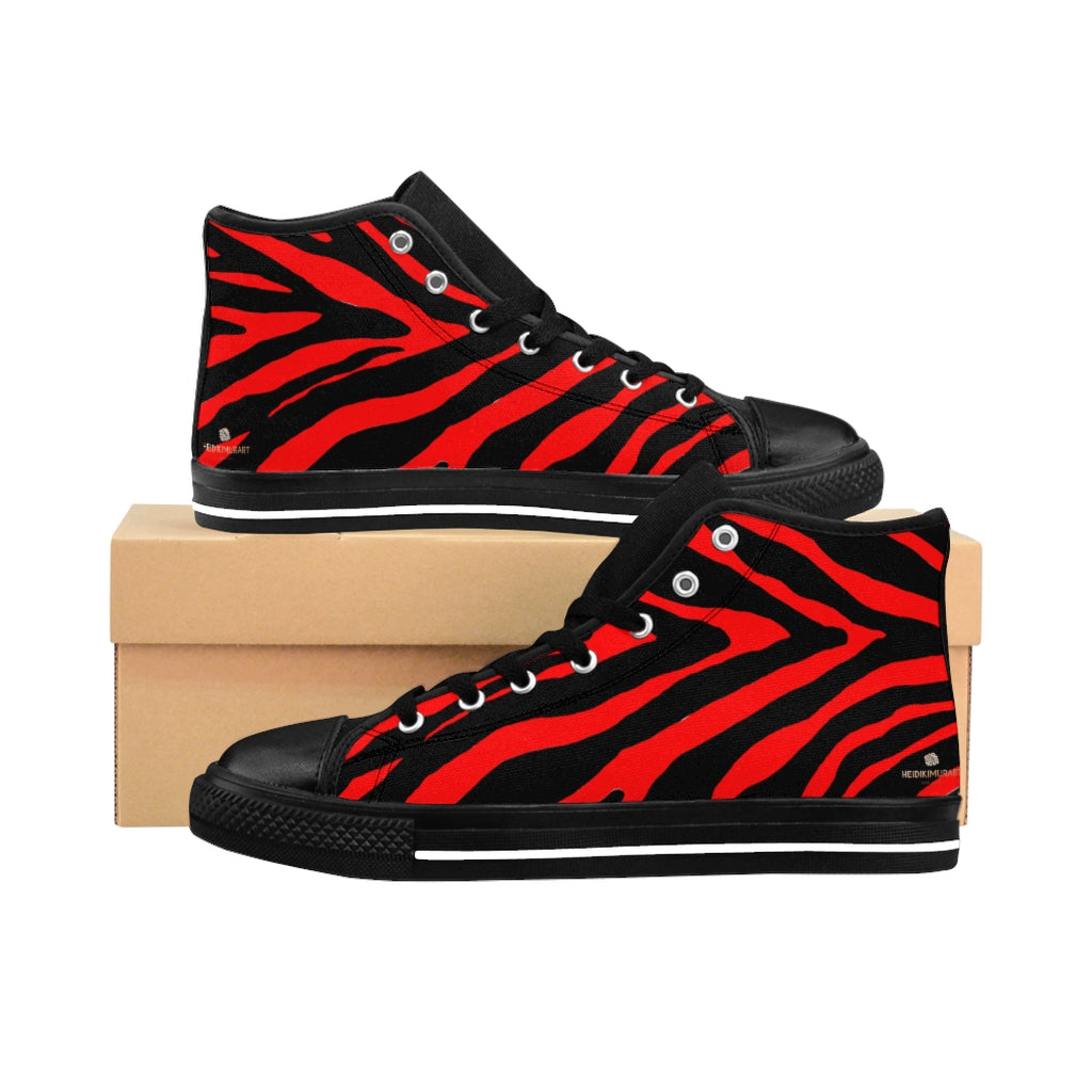 red zebra shoes