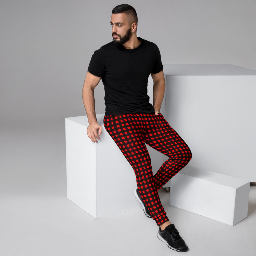 men's buffalo plaid joggers