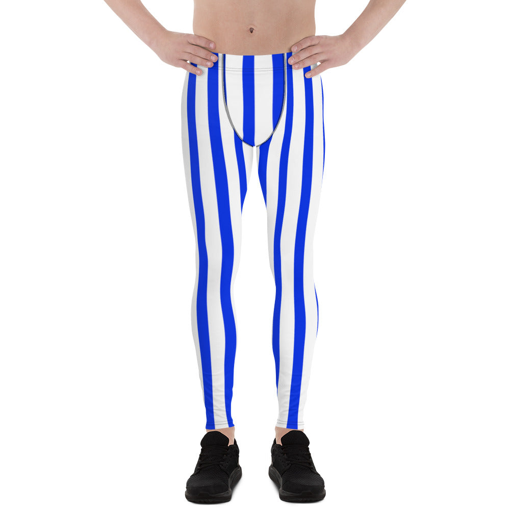 striped running tights