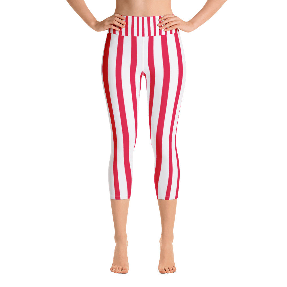 red and white striped pants
