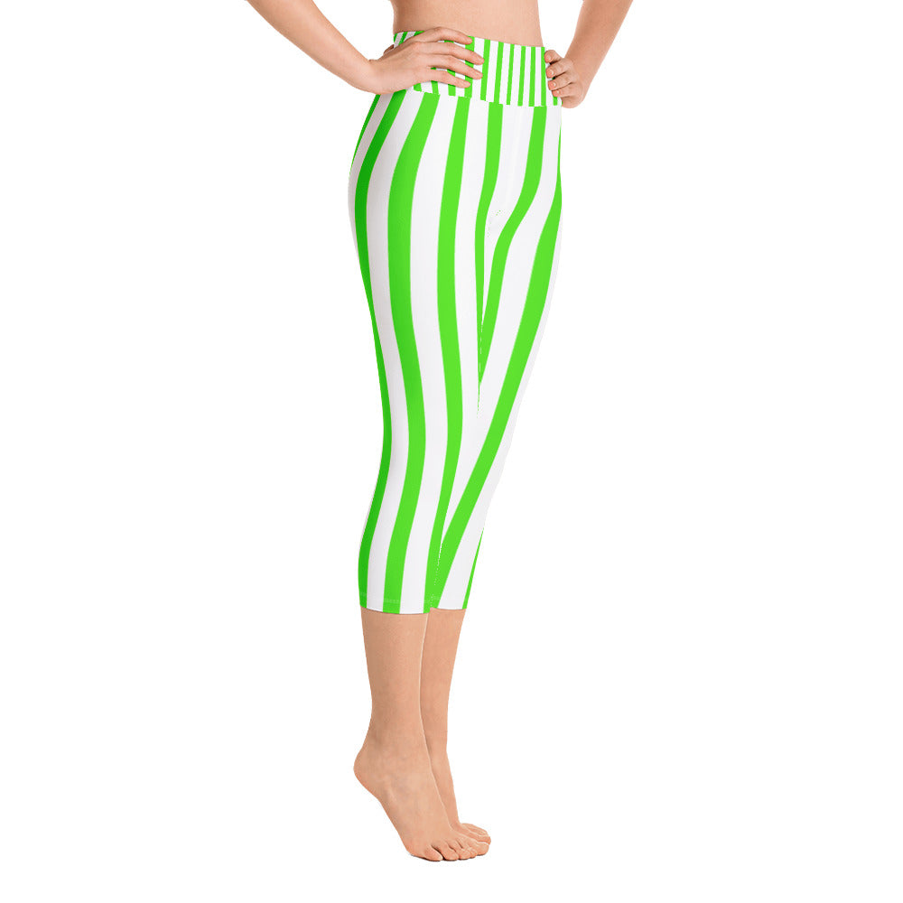 vertical striped yoga pants