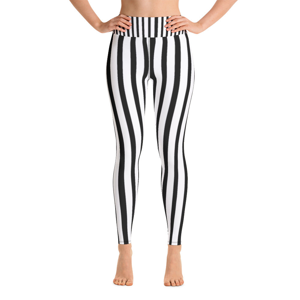 striped yoga leggings