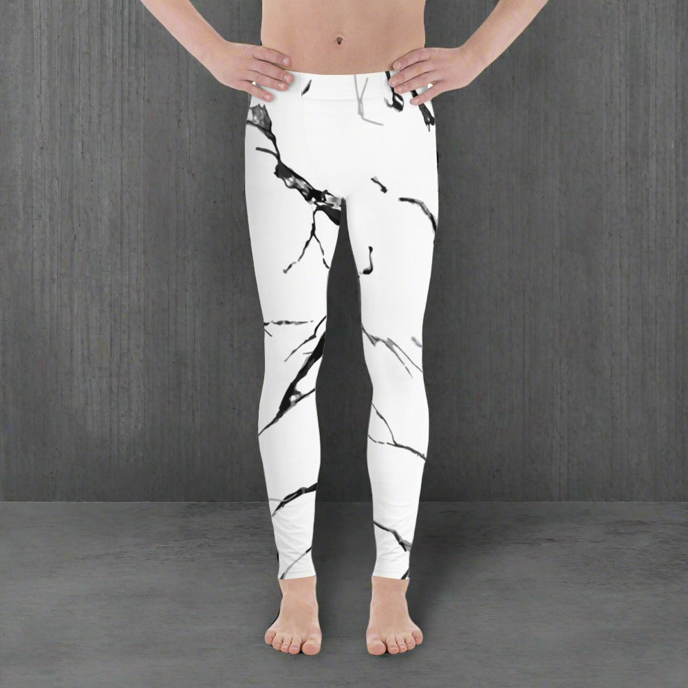 marble print workout leggings