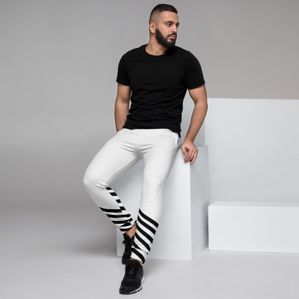 mens designer black joggers