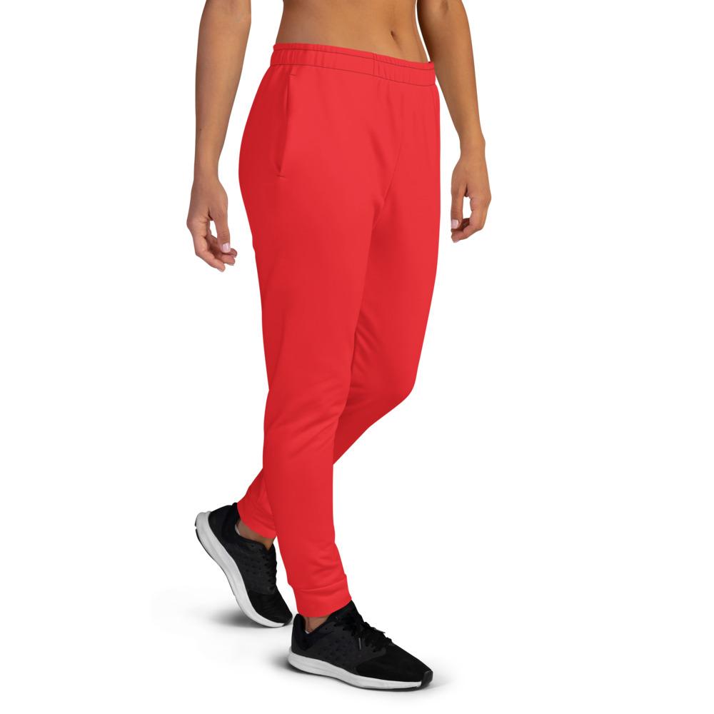 bright red sweatpants