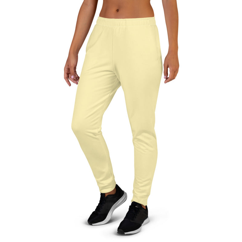 light yellow sweatpants