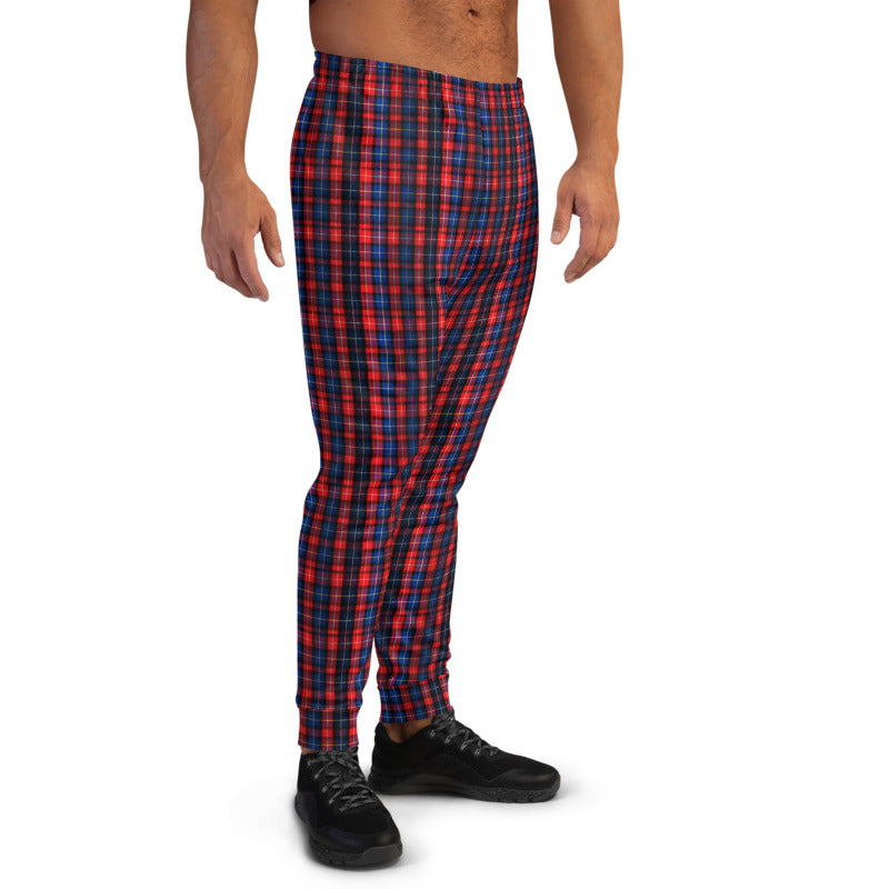 tartan joggers mens