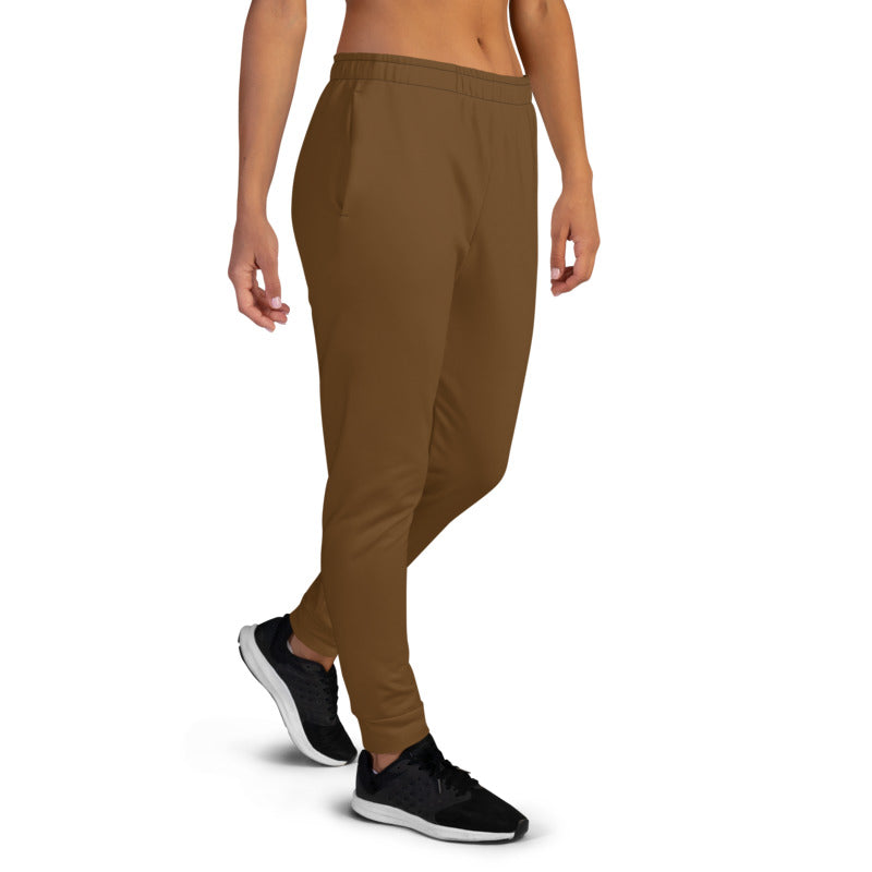 brown womens joggers