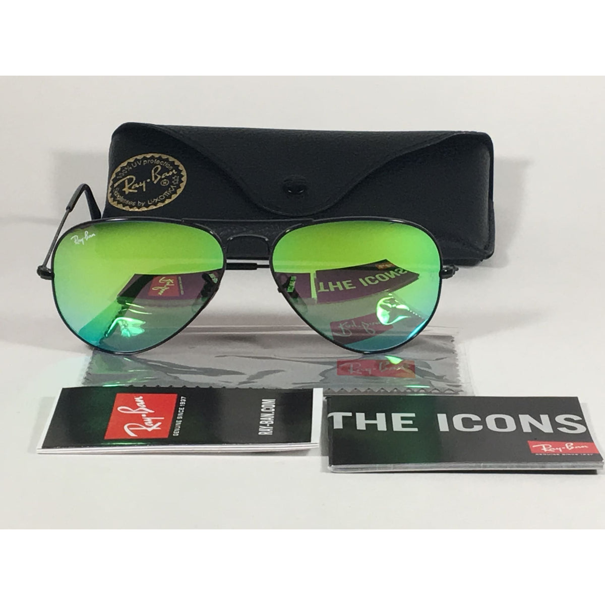 ray ban green gradient aviator