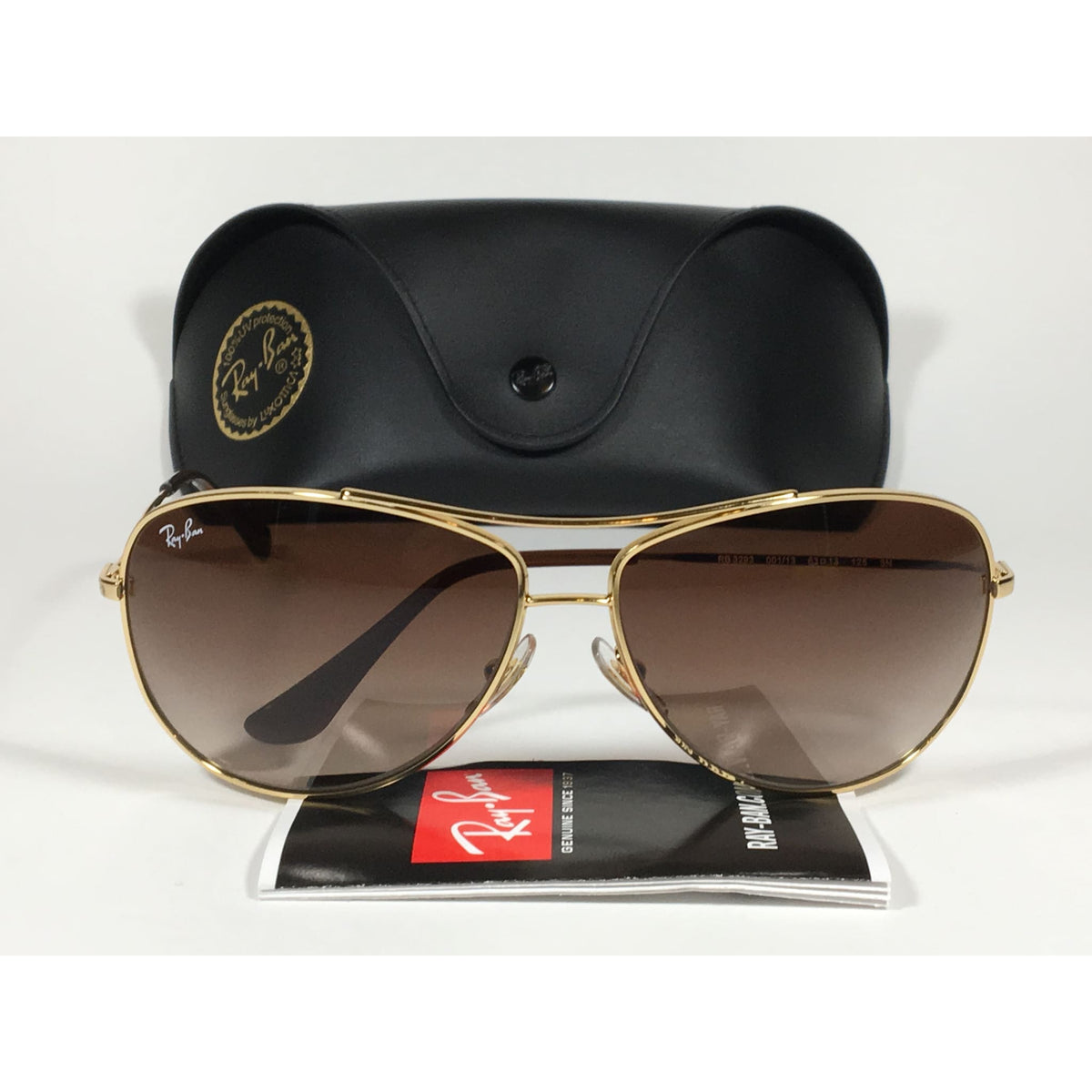 Aanpassing Opnemen Digitaal Ray-Ban RB3293 001/13 Highstreet Aviator Sunglasses Gold Frame Brown G