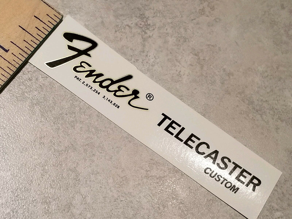 Fender® Telecaster® Custom Waterslide Headstock Decal GOLD ...