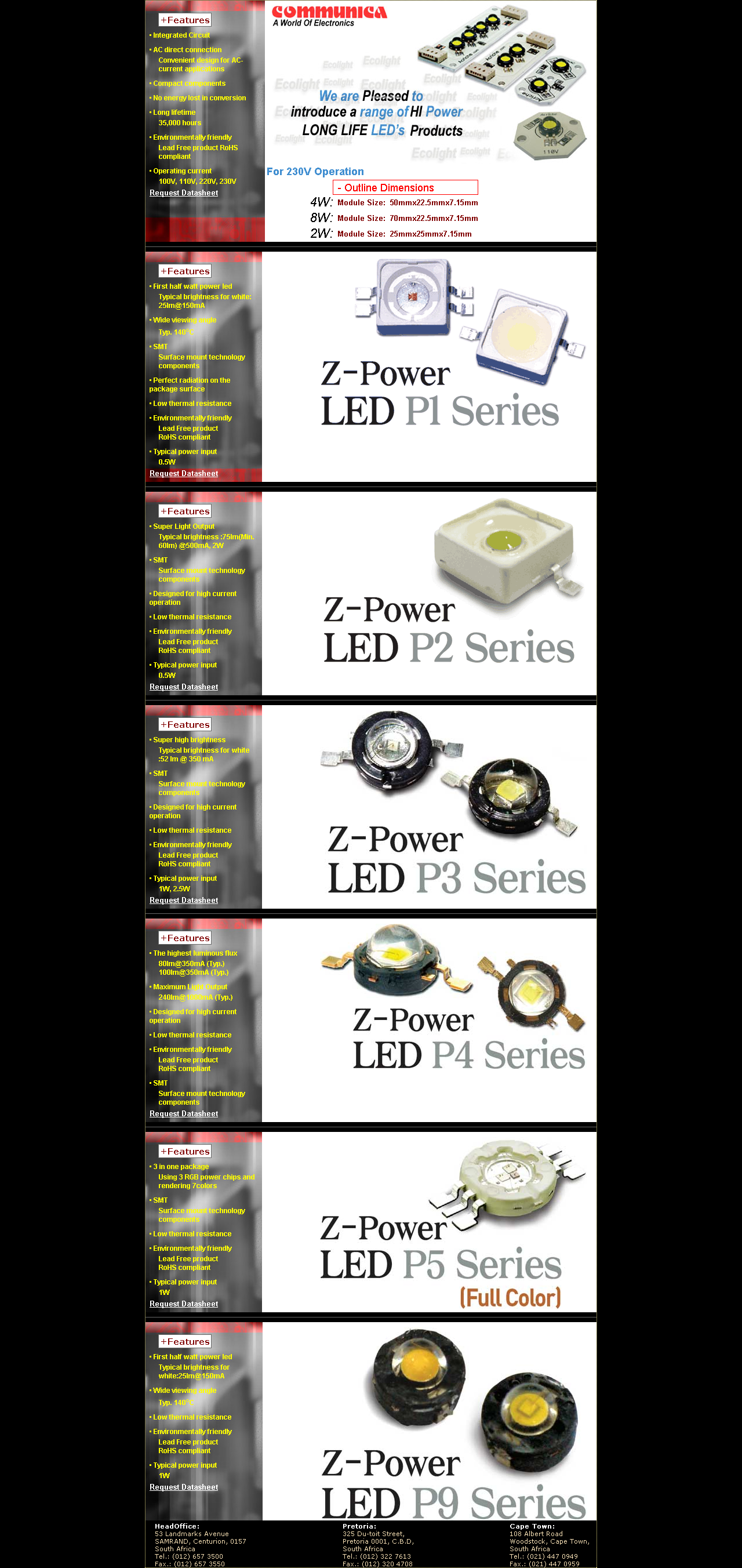 Hi-Power LED Series