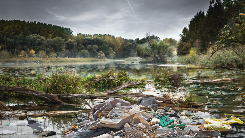 plastic river debris 