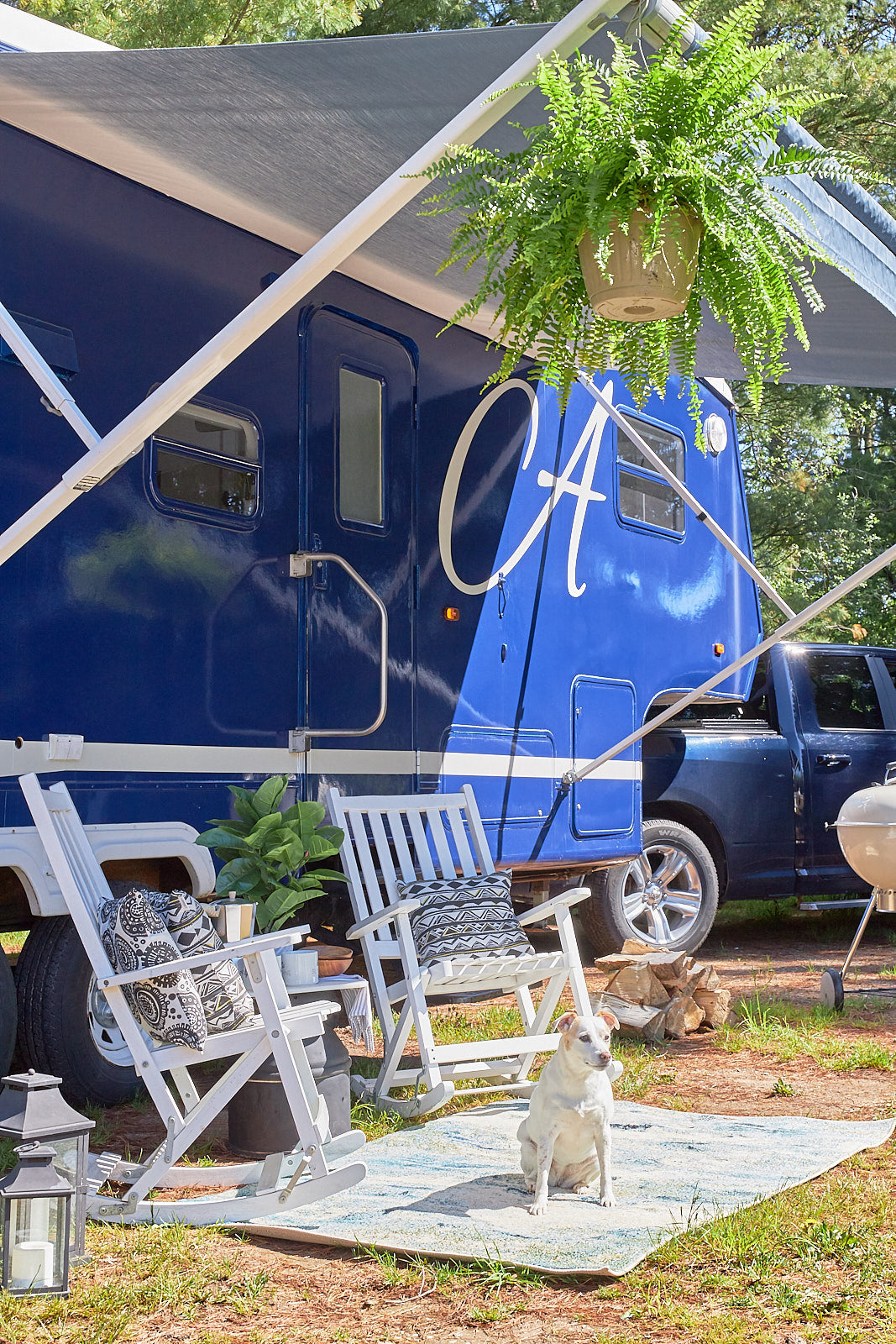 awning on trailer