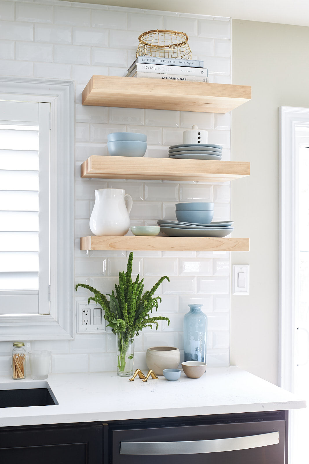 floating shelves in kitchen jo alcorn