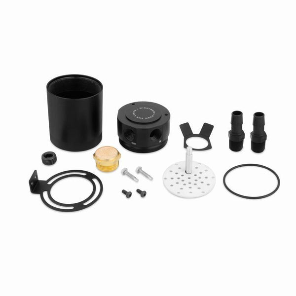 Hi Capacity Performance Baffled Alum Oil Catch CanBLACK Powder Coat Hi Capacity Performance Baffled Alum Oil Catch CanBLACK Powder Coat