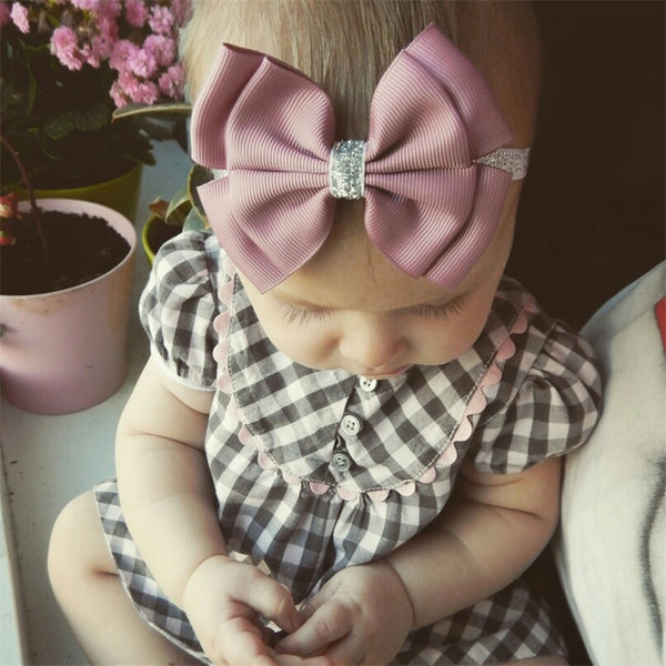 Baby Princess with her Cute Bow Tie Headband