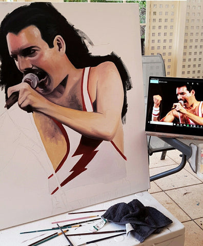 Freddie Mercury Painting