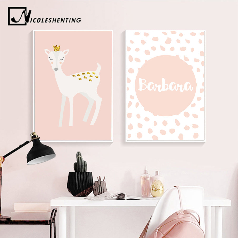 girl nursery canvas wall art