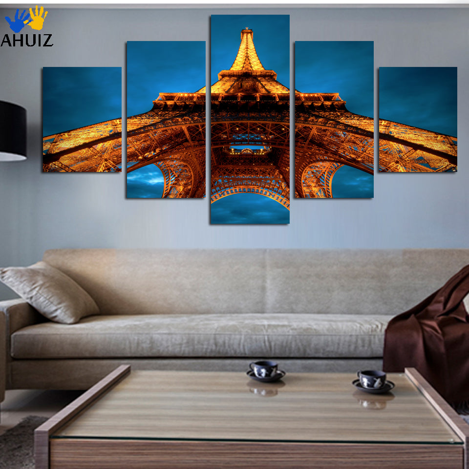 2018 New Home Decor Wall Art Canvas Painting Wall Pictures For Bedroom Quadro Cuadros Decoration Paris City Eiffel Tower A141