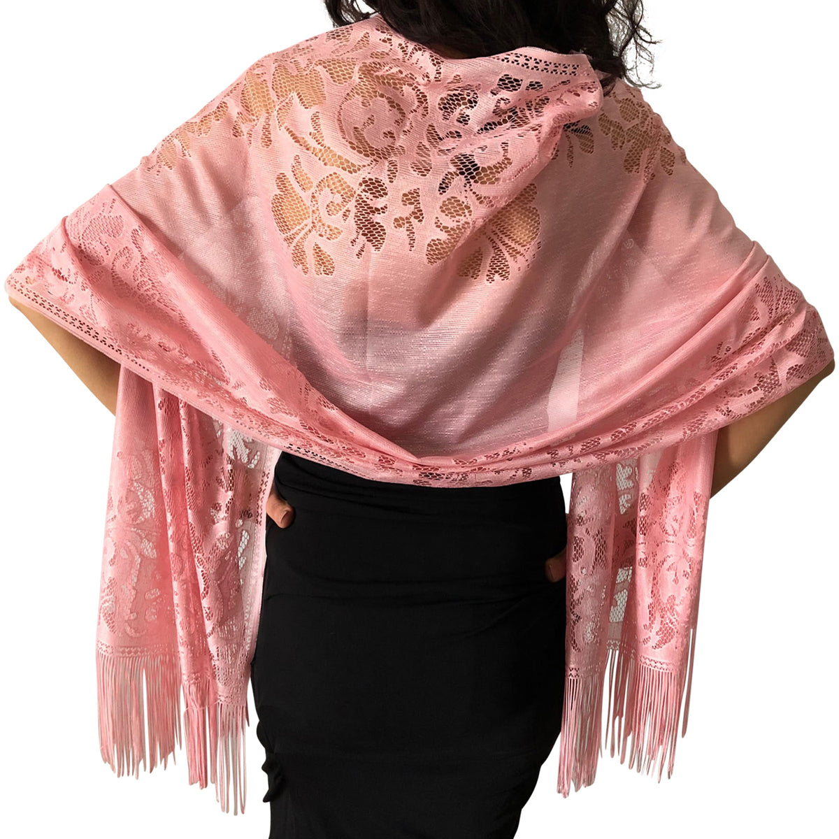 pink shawl