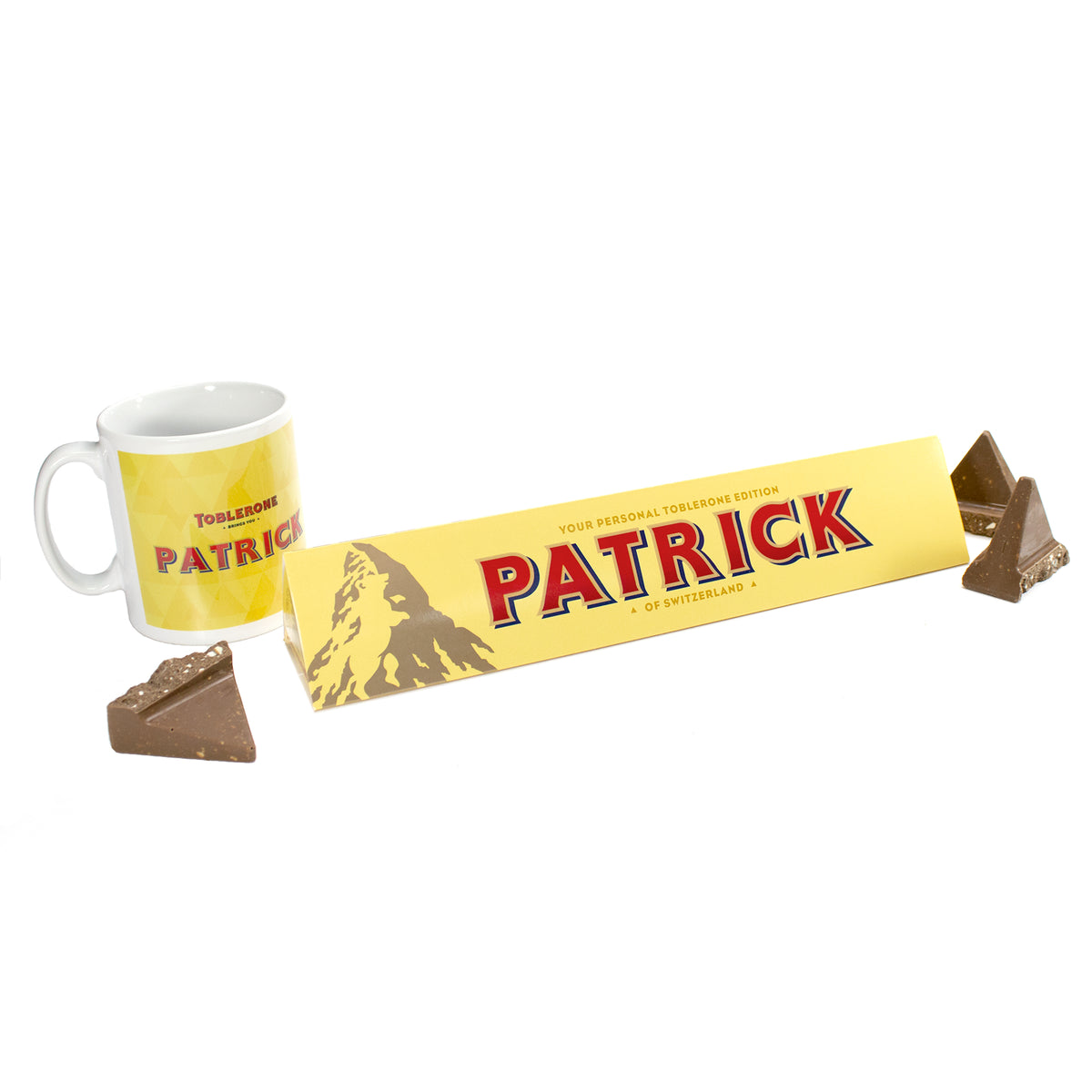 Personalised Toblerone Mug And Chocolate Bar My Toblerone