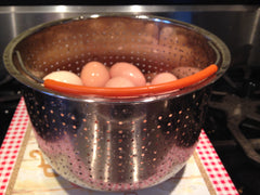 Eggs in Stainless Steamer for Instant Pot