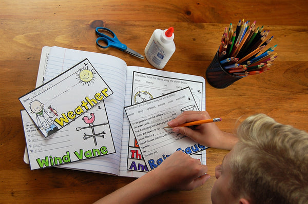 Weather Instruments flip book for kids