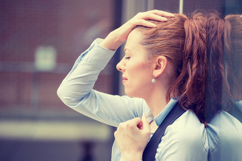 woman stressed out