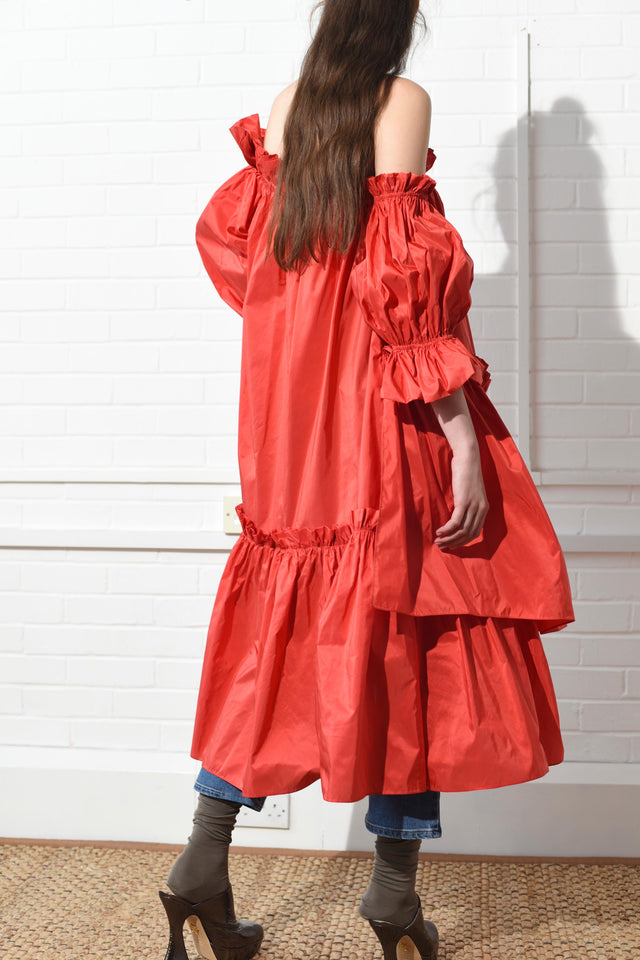 Decadence Dress Coral Lipstick