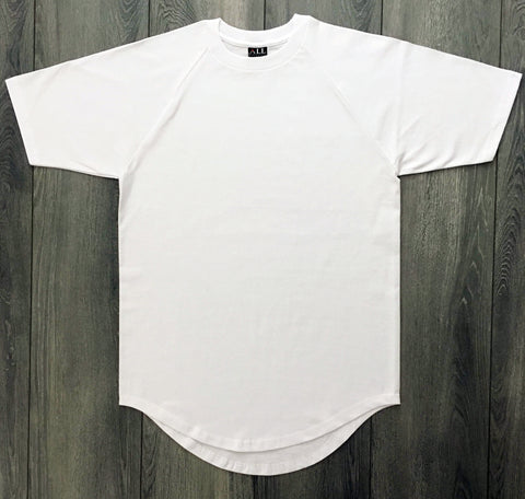 White Drop Tail Streetwear T-Shirt