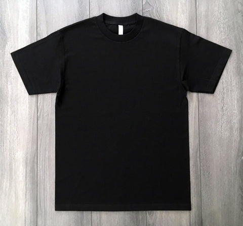 Basic Unisex Black T-Shirt For Printing