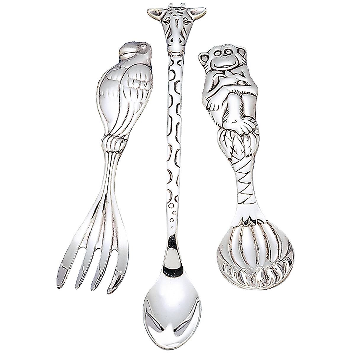 baby silver spoon set