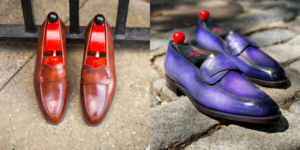 J FitzPatrick Hawthorne Loafer Amethyst Custom Patina