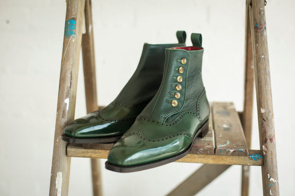 J. FitzPatrick Green Button Boot Grandview